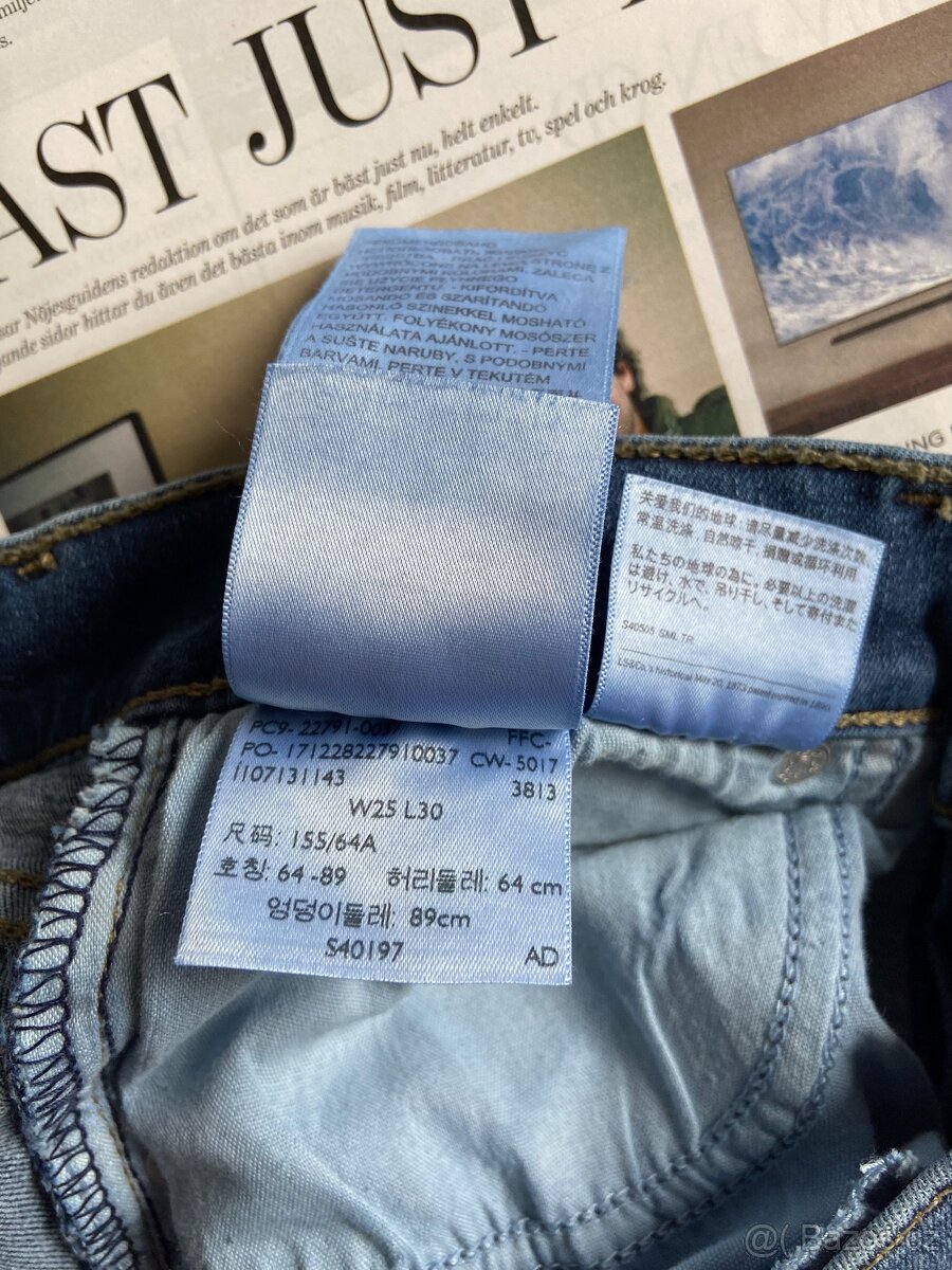 Levi’s Mile High Super Skinny W25 L30 džíny XS Levis Levi - 9