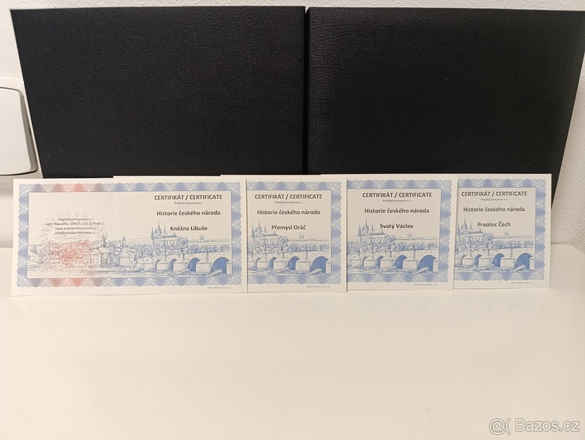 Historie českého národa - sada medailí Ag Proof - 9