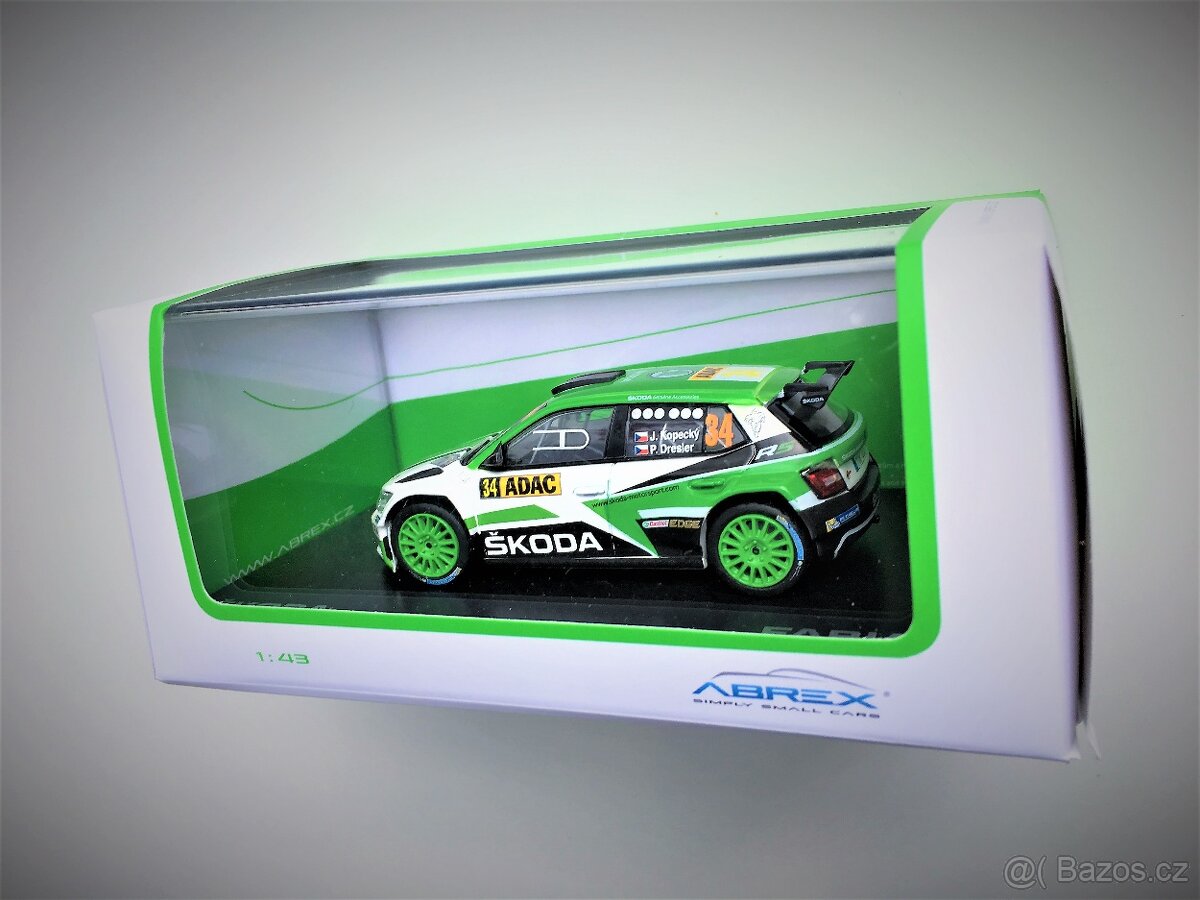 Model ŠKODA Fabia III R5 Rally Deutschland 2017 Abrex 1/43 - 9