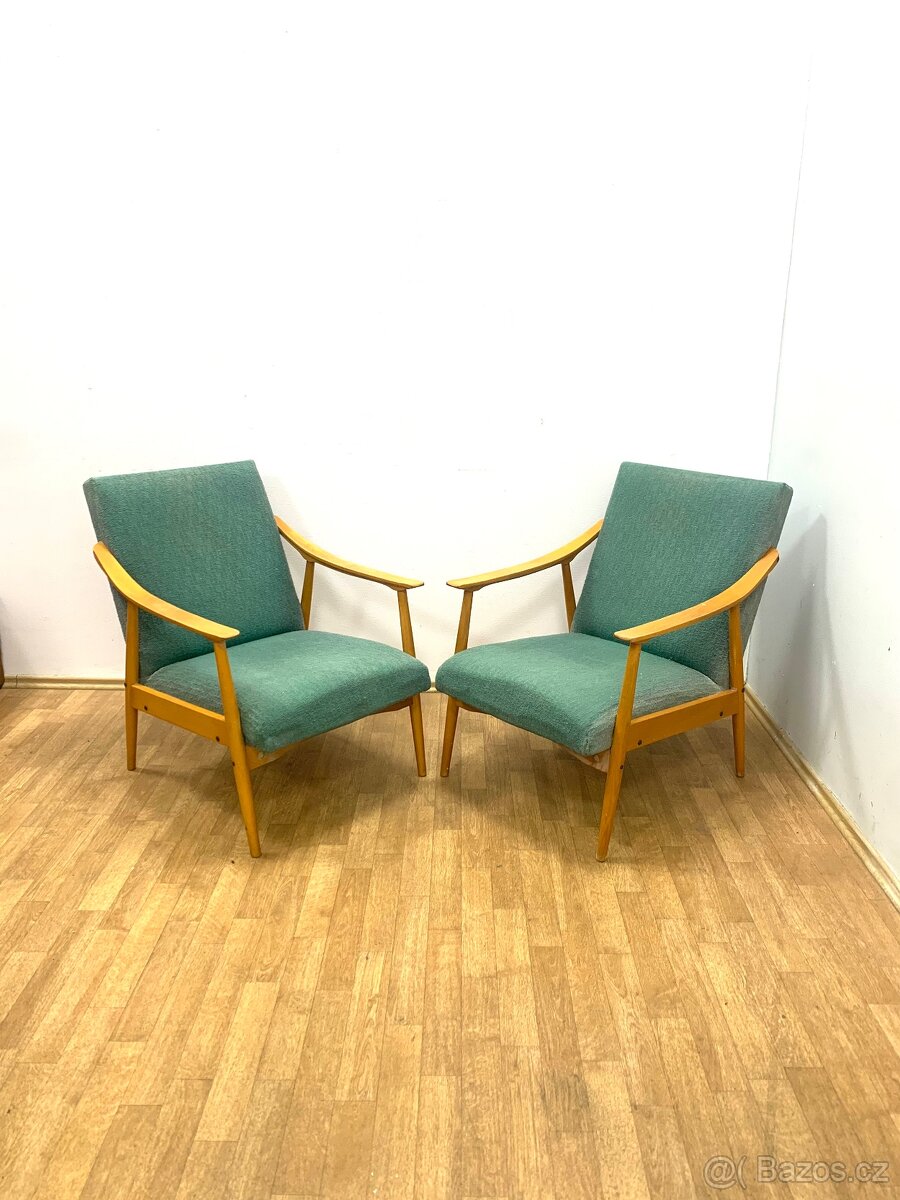 Retro křesla 60. léta Brusel - 9