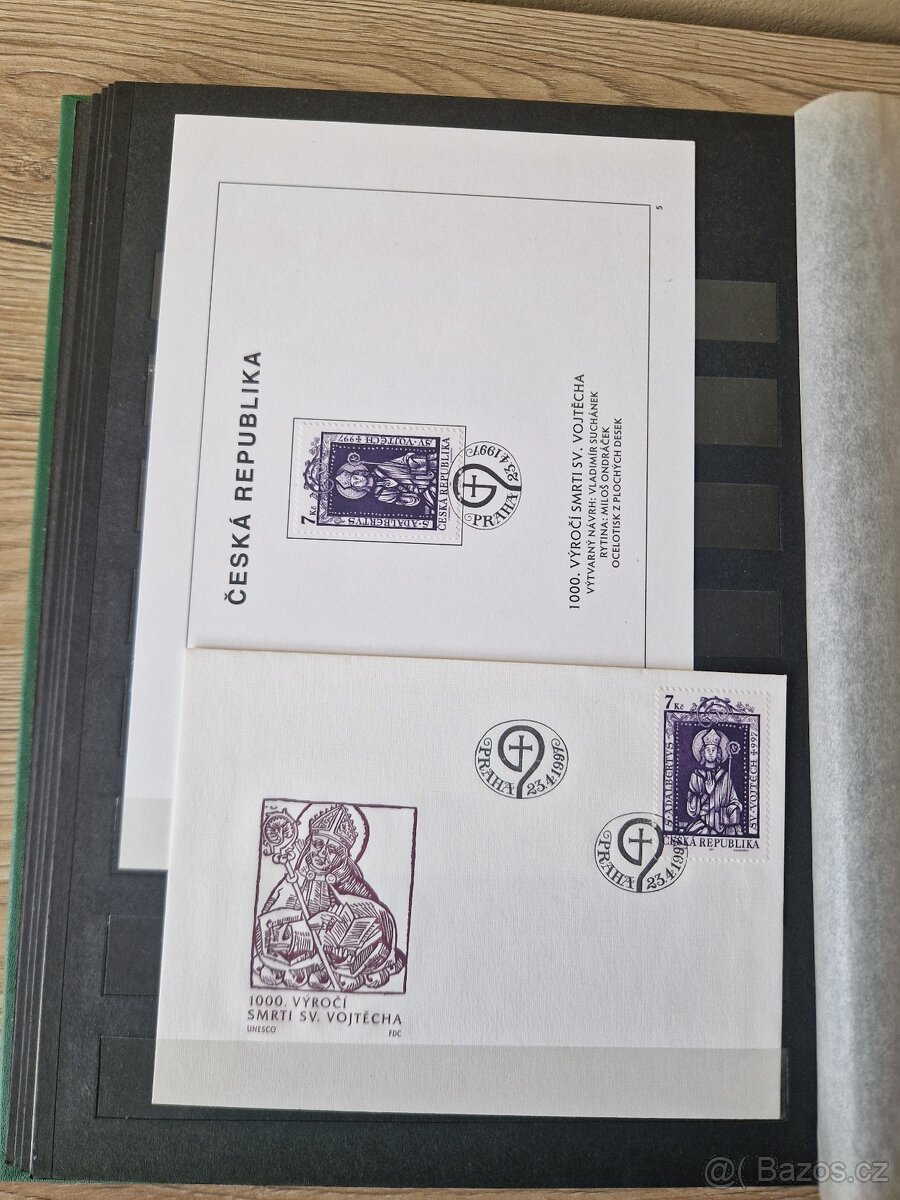 Poštovní známky ČR - aršíky v albu. - 9