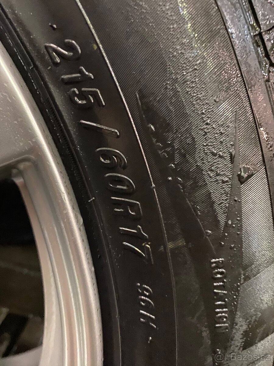5x105 7J ET41 Dezent TR + 215/60 R17 zimné - 9