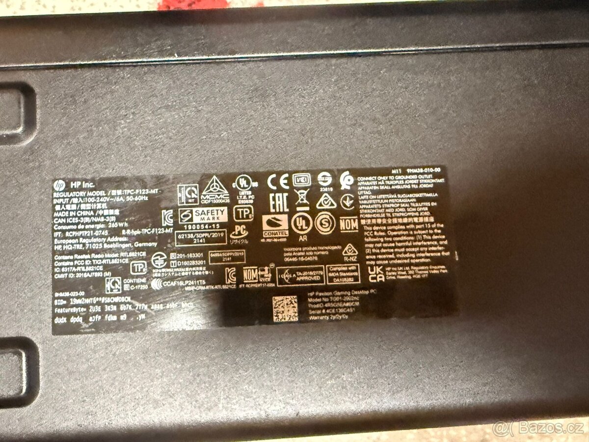 Prodám: HP Pavilion Gaming TG01-2902nc Black - 9