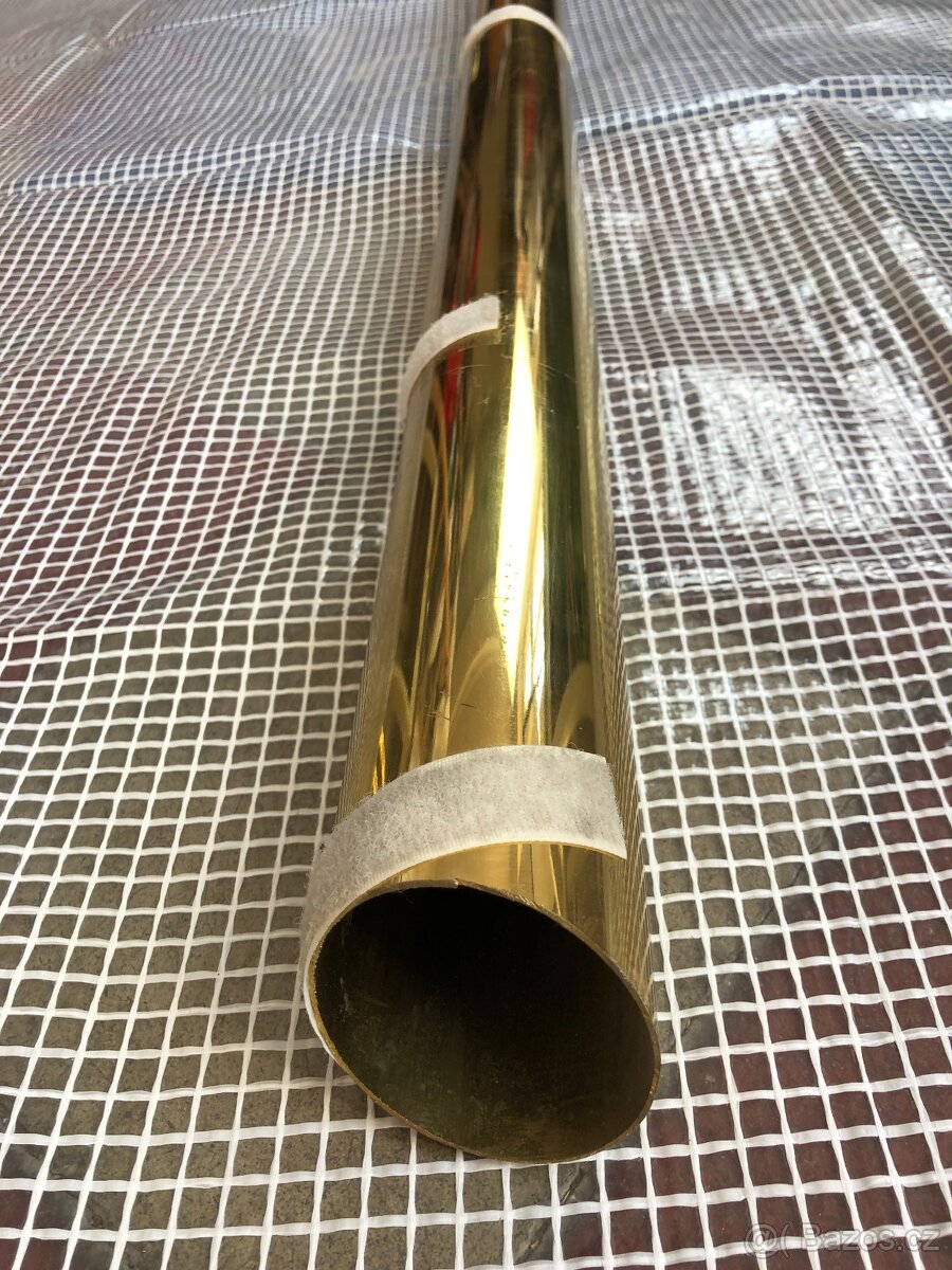 Mosazná tyč garnýž včetně dvou úchytů jedné koncovky (NP024) - 9