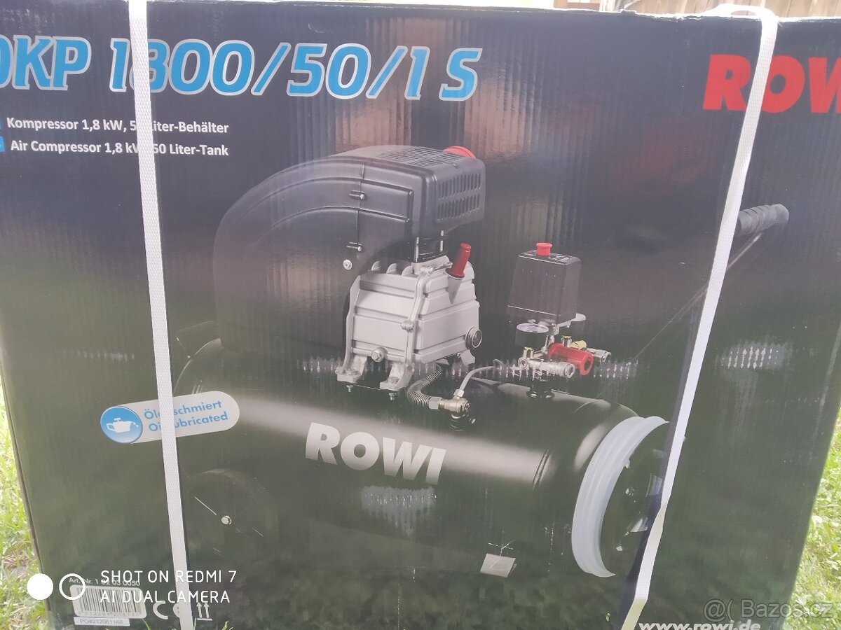 Prodám olejový Kompresor ROWI DKP 1800/50/1 S- 50 LITRŮ- 10 - 9