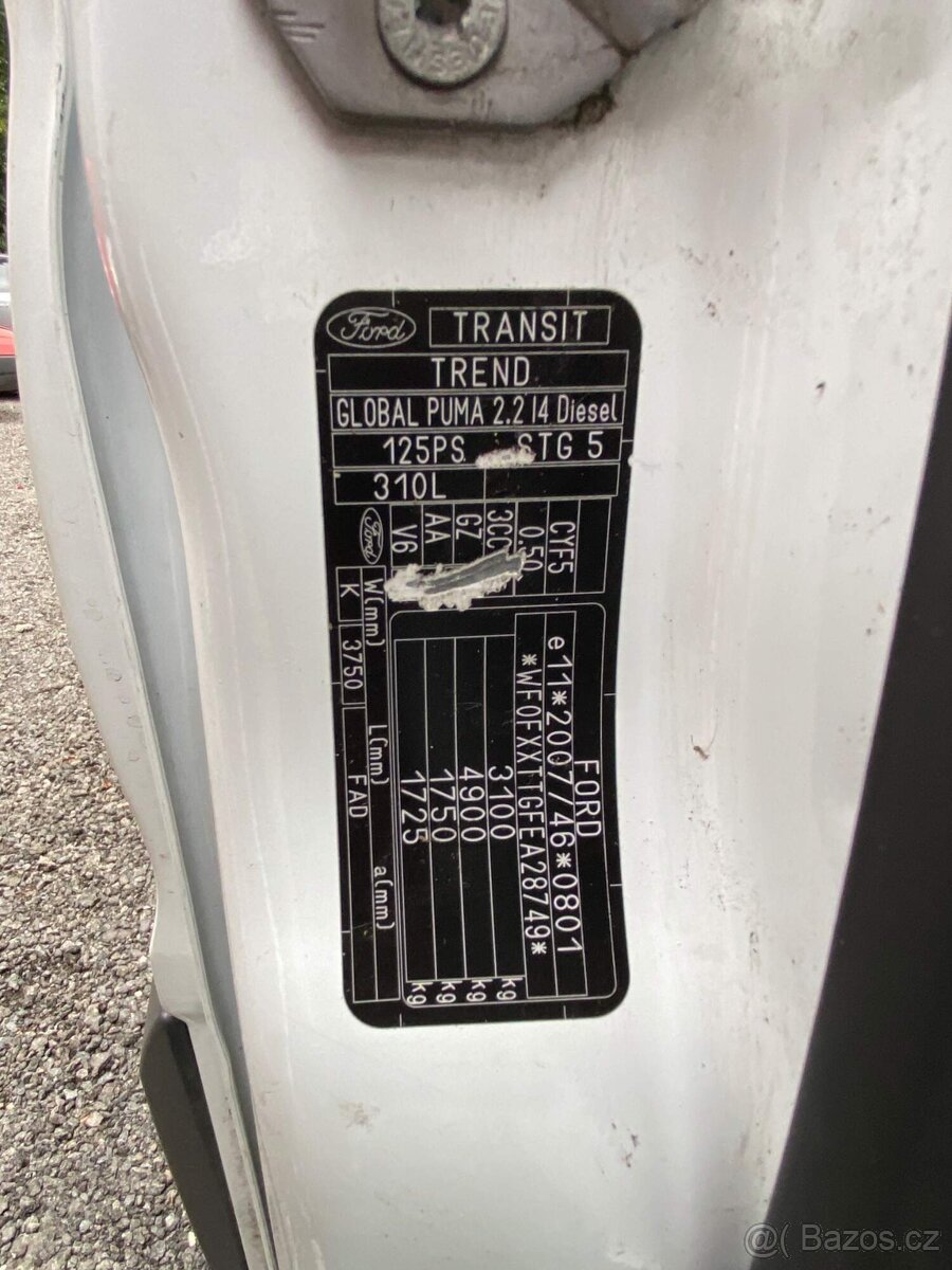 Ford Transit 2.2 TDCI 96 kW L3H2, klima, osobní - 9 míst - 9