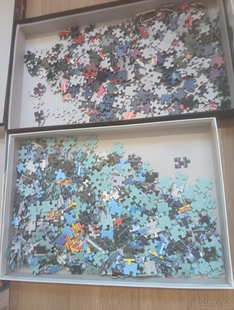 Puzzle Dino 500 dílků + dětské puzzle dinosaurů 30 dílků - 9