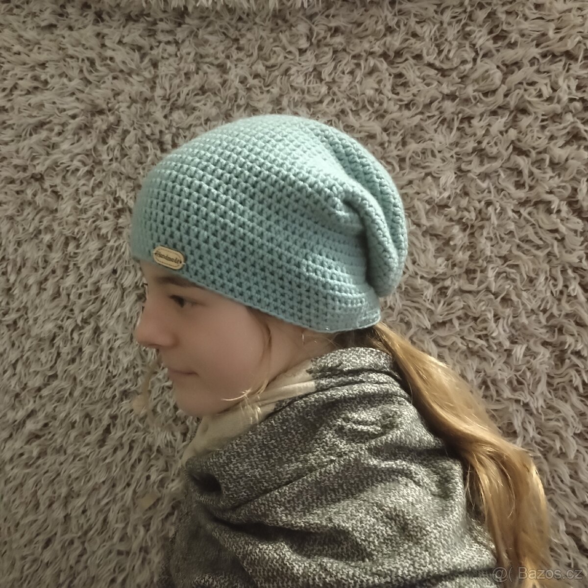 🍂 Podzimní / zimní homeless souprava čepice, nákrčník - 9