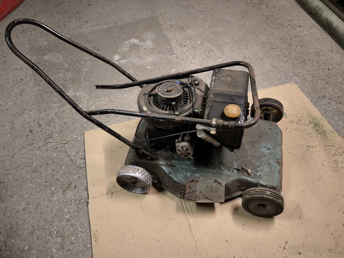 Motor BD 1S50-A, + celá benzinová sekačka - 9