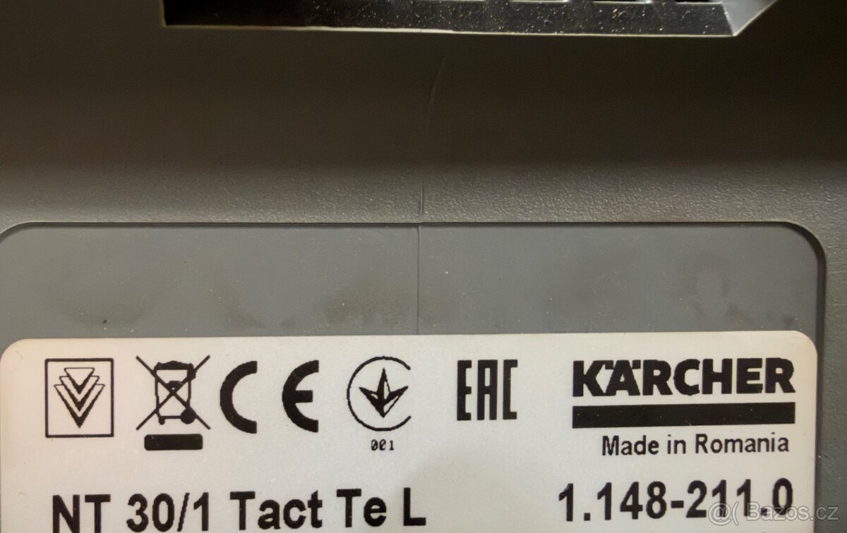 Karcher vysavac NT 30/1 Tact Te L v zaruce - 9