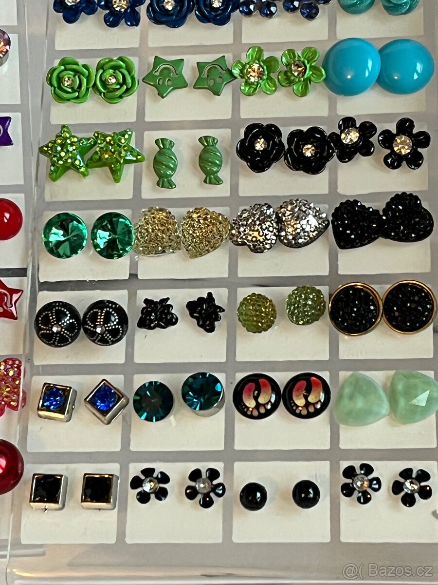 Naušnice krásné barevné - různé - 9