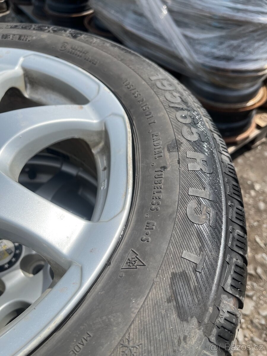 15" ALU kola BORBET 5x114,3 R15 zimní - 9