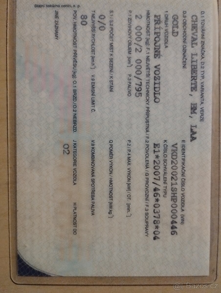 Koňský vlek CHAVEL LIBERTE GOLT - 9