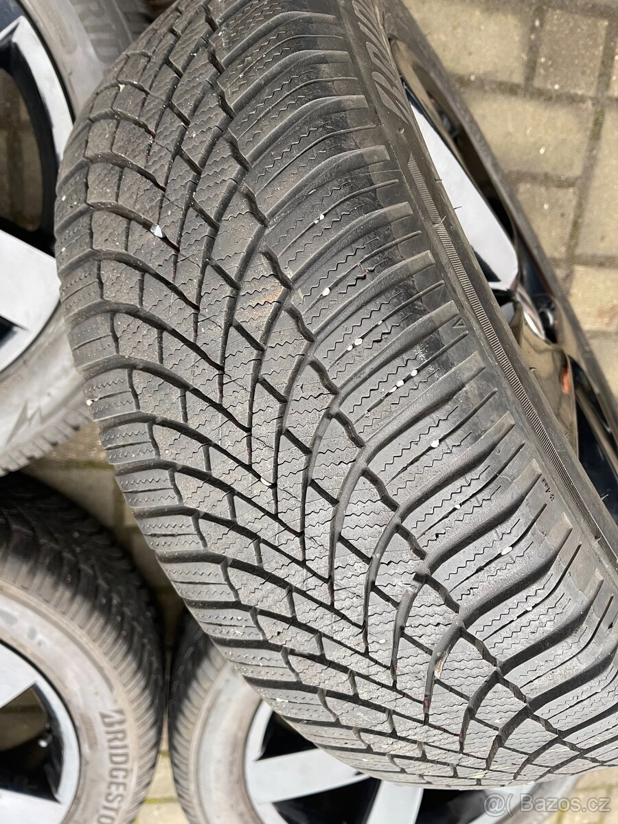 ORIGINÁL Alu Volkswagen, Škoda R16, 5x112 - TOP STAV, ZIMNÍ - 9