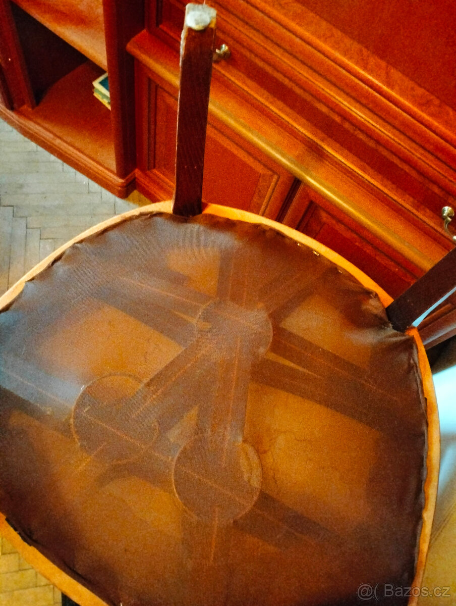 Vintage italské gobelínové křeslo. - 9