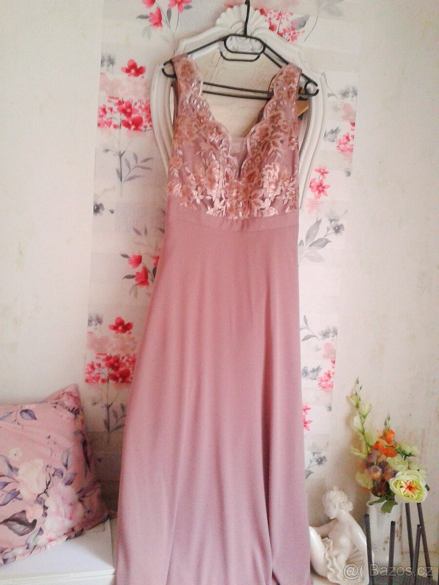 Krásné společenské šaty 40/42 - 9