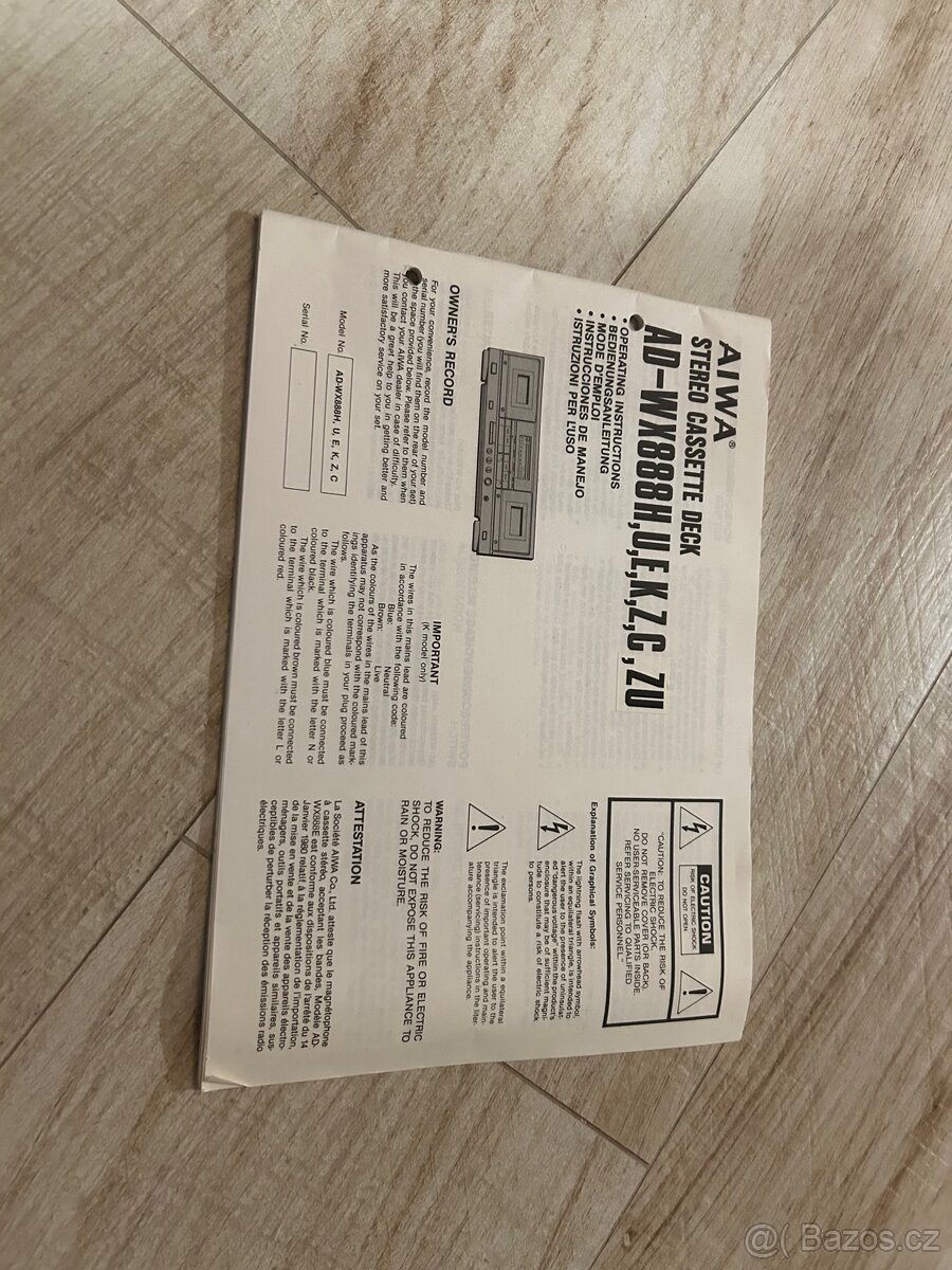 Aiwa AD-WX888 stereo double cassette deck - 9