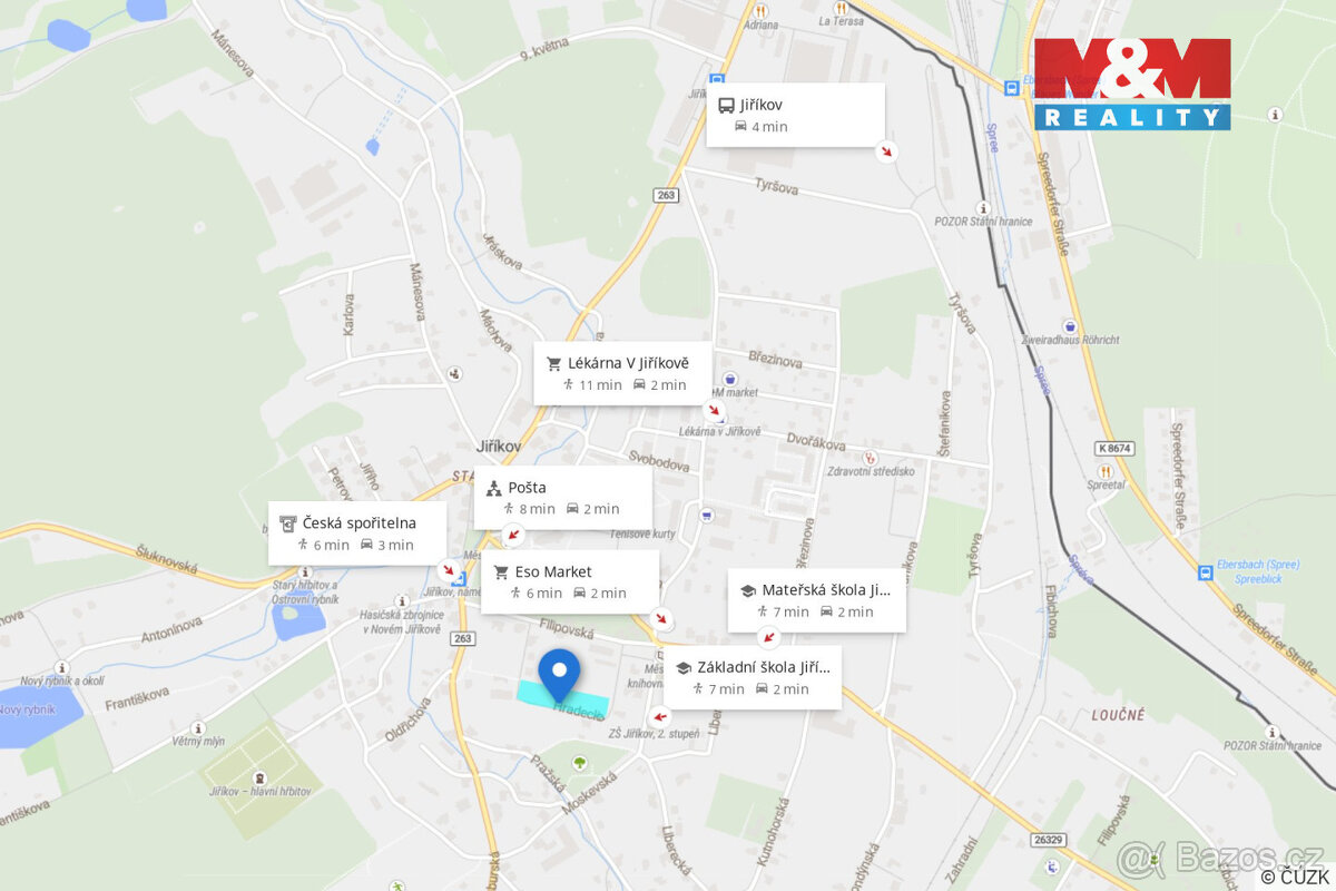 Prodej komerčního pozemku, 4313 m², Jiříkov, ul. Hradecká - 9