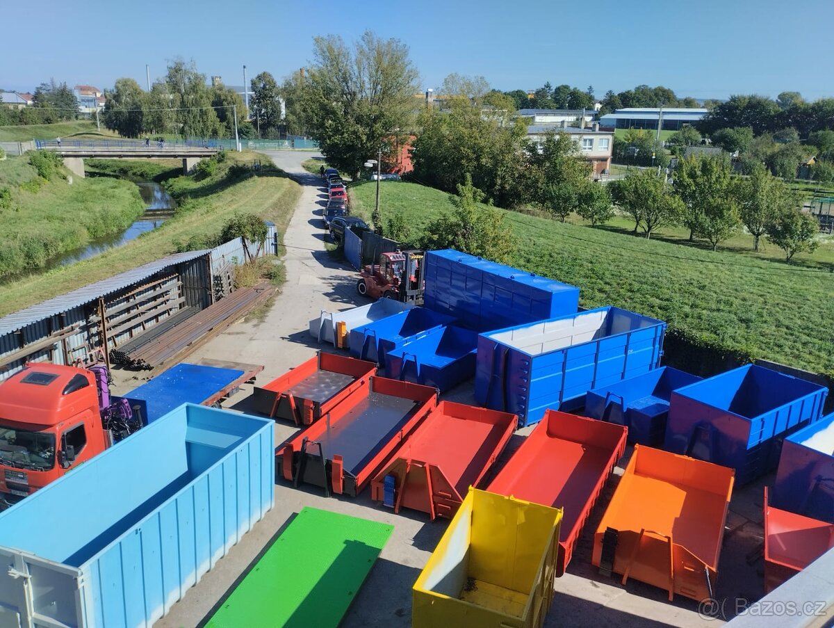 Prodám řetězový kontejner ,mulda,vanu s víky - 9