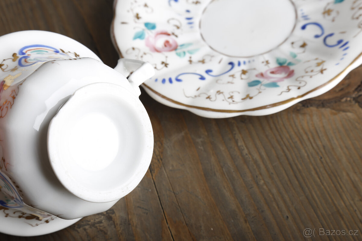 Hrníček s podšálkem ŠaPo Chodov cca 1841 - 9