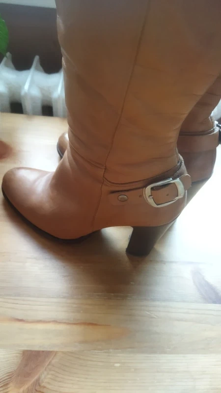 Prodám krásné hnědé kozačky - 9