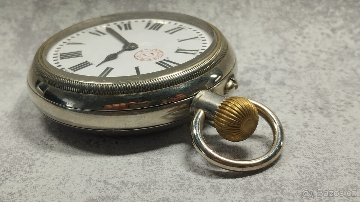 Velmi staré a velké kapesni hodinky - 127g - 9