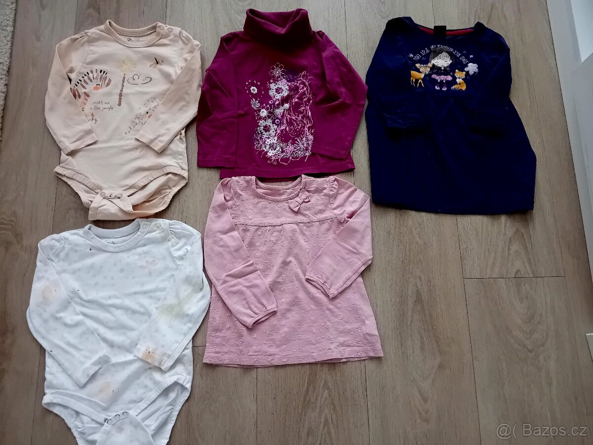 Balík celoročního oblečení holčička 86-92 + boty - 9