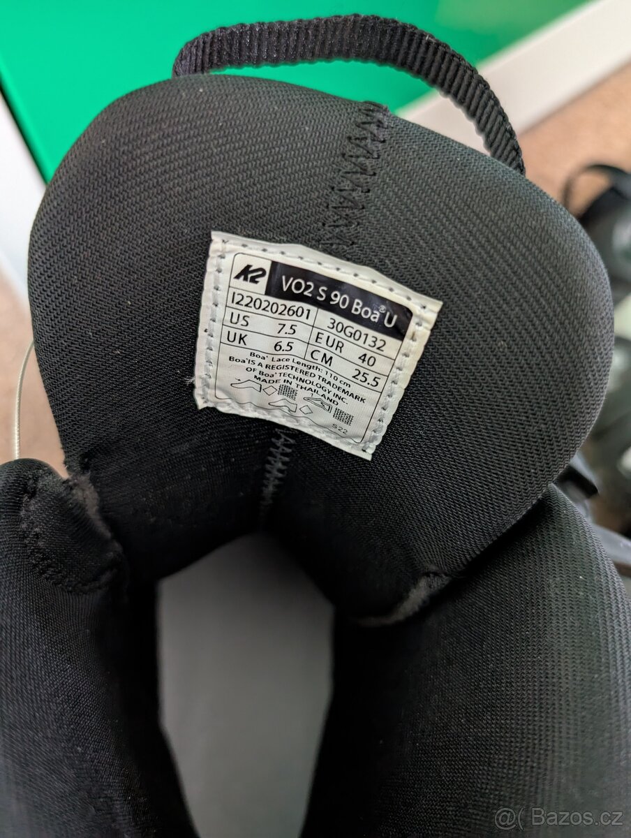 inline brusle - K2 VO2 S90 Boa, velikost 40 - 9