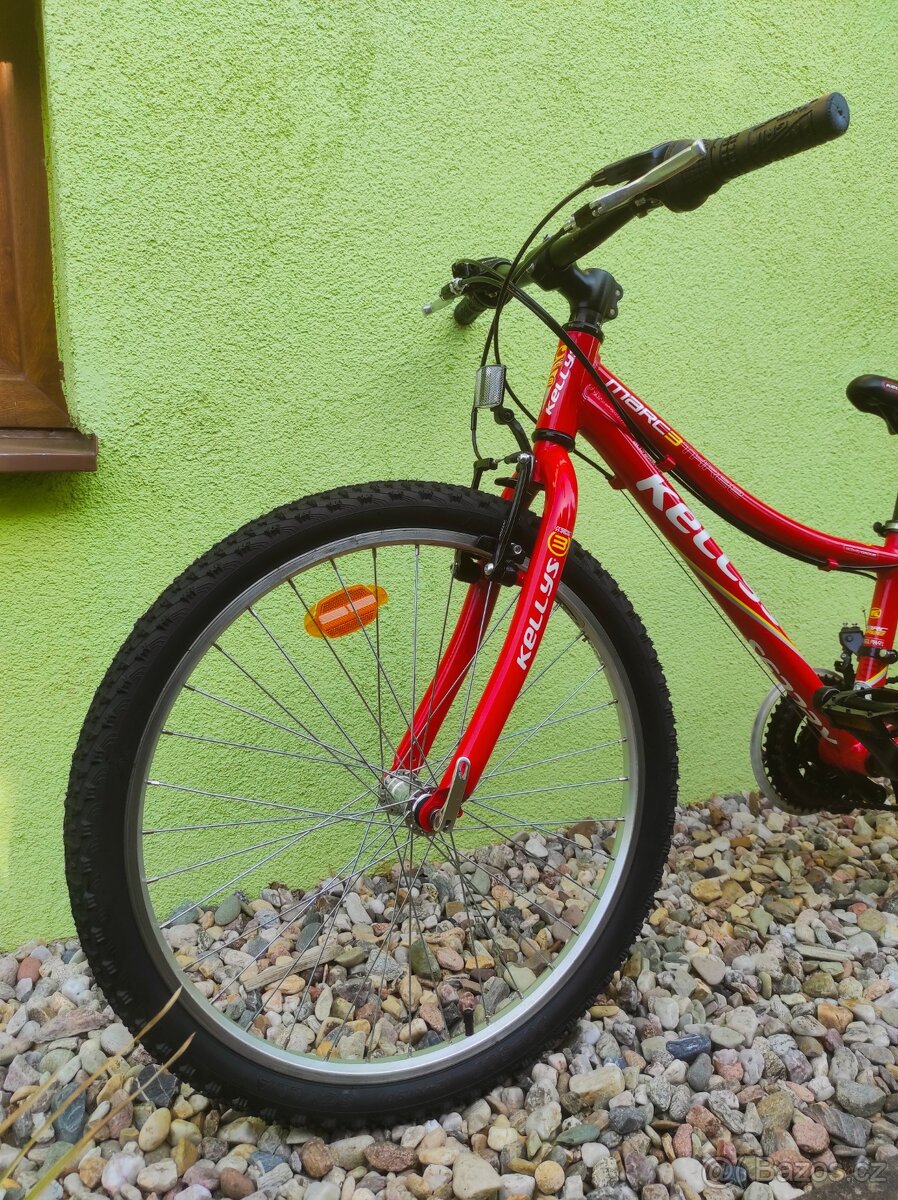 Značkové dětské kolo KELLYS 24" (ČERVENÁ) - 9