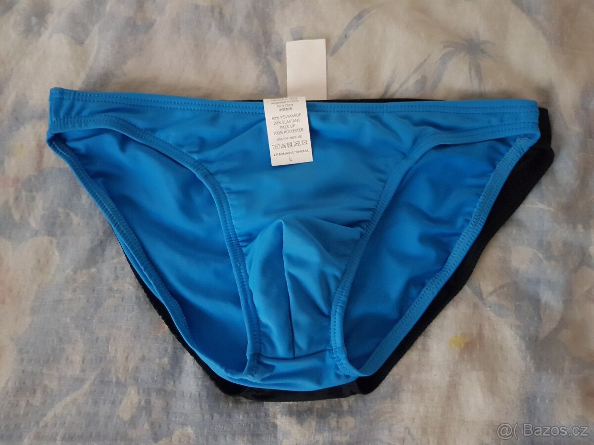 Pánské bikiny bez šňůrky a loga vel L / ORLOVÁ - 9