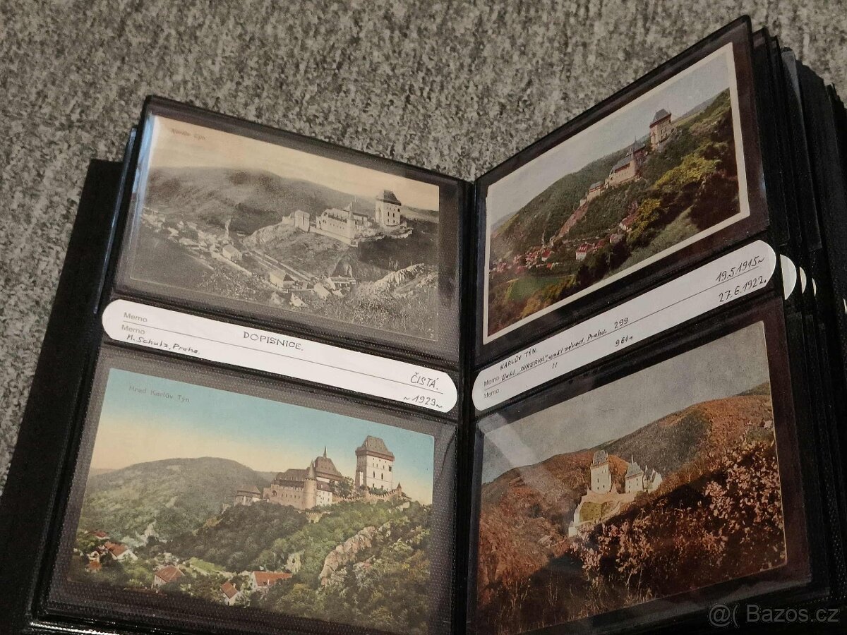 Karlštejn MEGA KOLEKCE 160 KS top pohlednic 1898-dál, ALBUM - 9