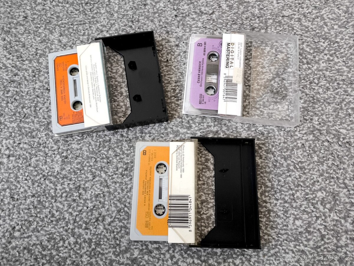 Kazety starší popová hudba, dechovky, mluvené slovo - 9