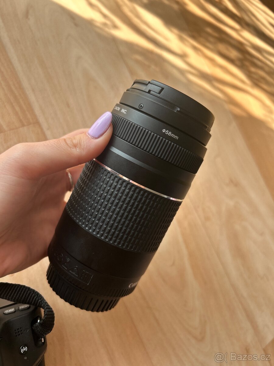 Canon eos 200d + příslušenství, objektiv 75-300mm - 9