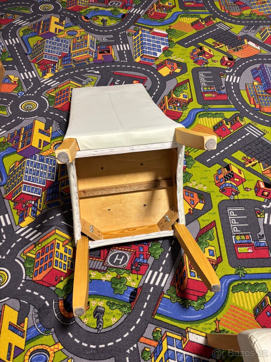 Bílé jídelní židle 6 ks - 9