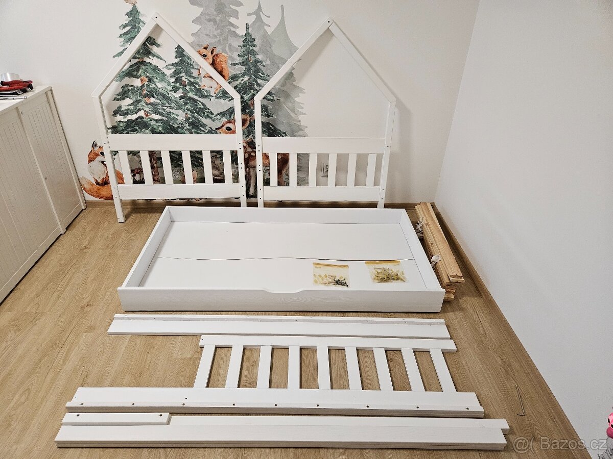 Domečková postel s úložným prostorem - 9