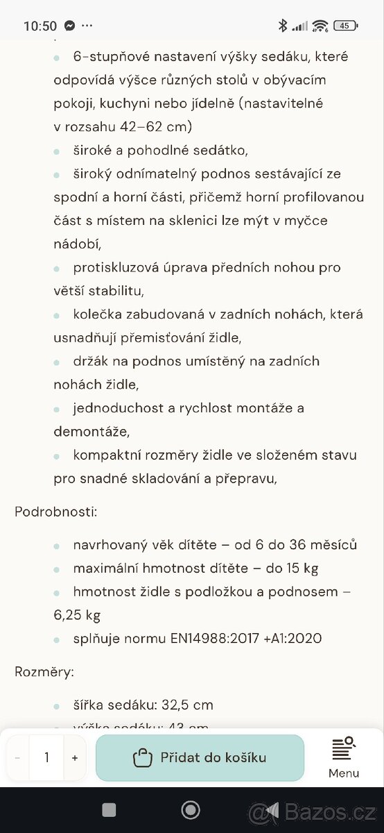 Jídelní židlička - 9