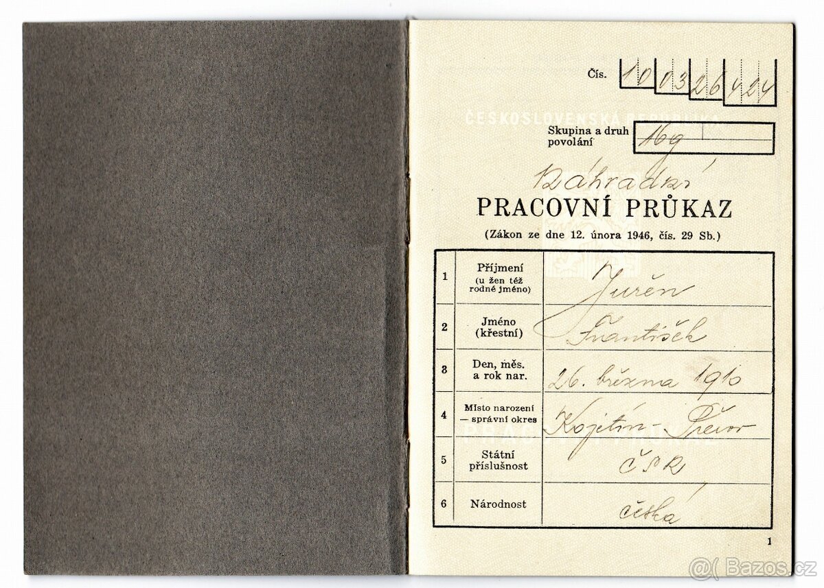 Staré československé dokumenty - 9