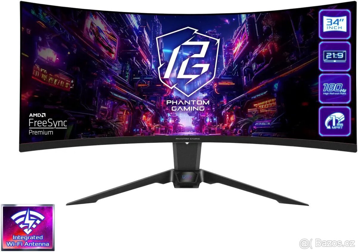 34" ASRock PG34QRT2B Phantom Gaming,záruka 3roky,nový - 9