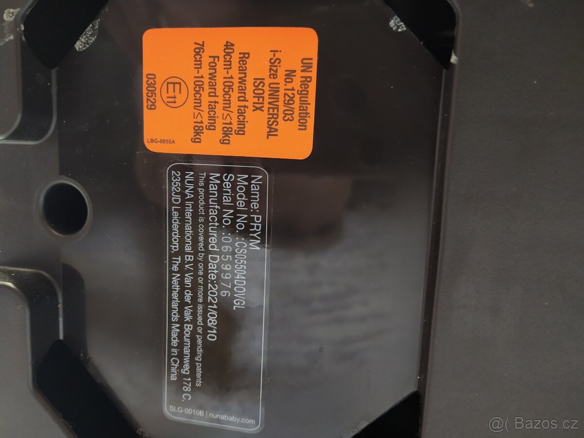 Autosedačka 360 Nuna prym + náhradní originál potah - 9