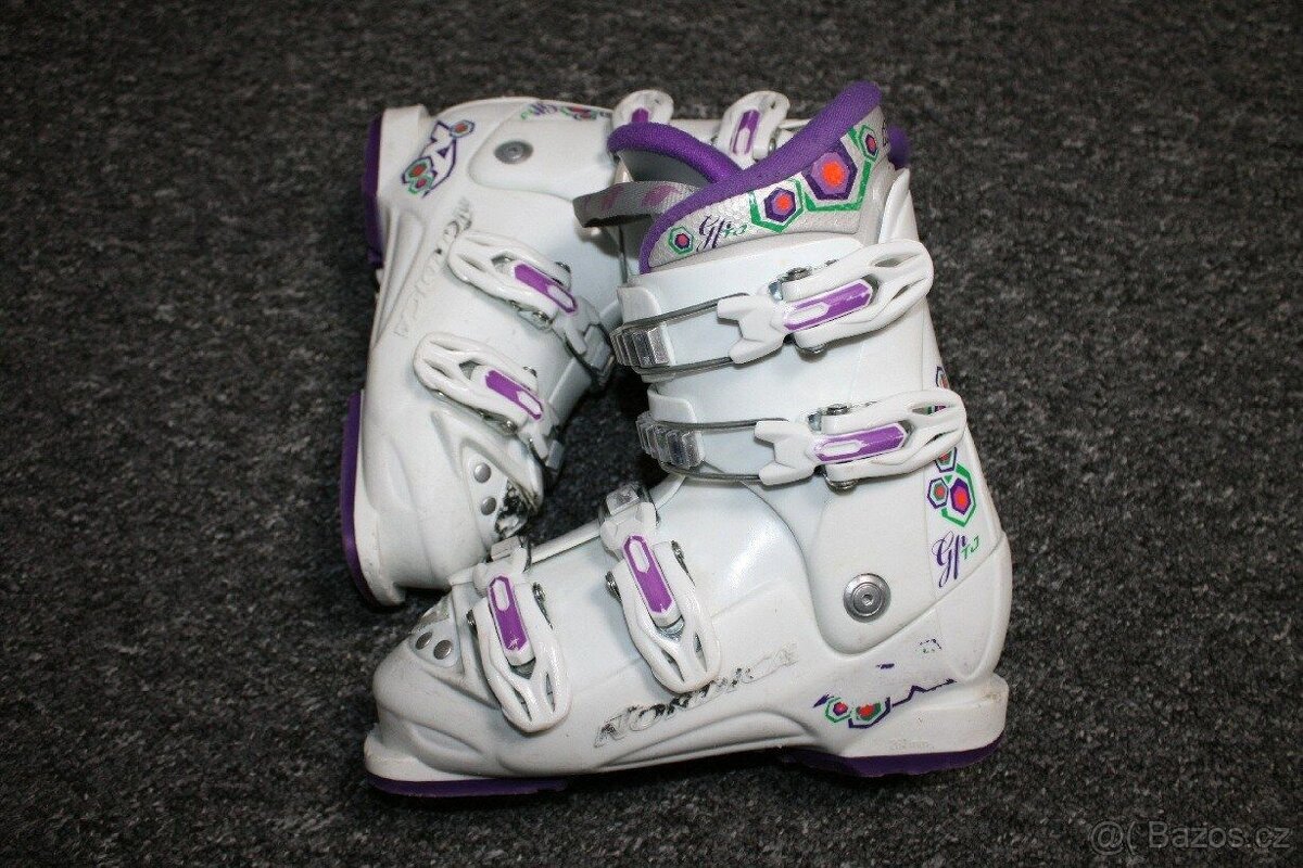 dívcí lyže tecno 120 cm , lyžáky - 9