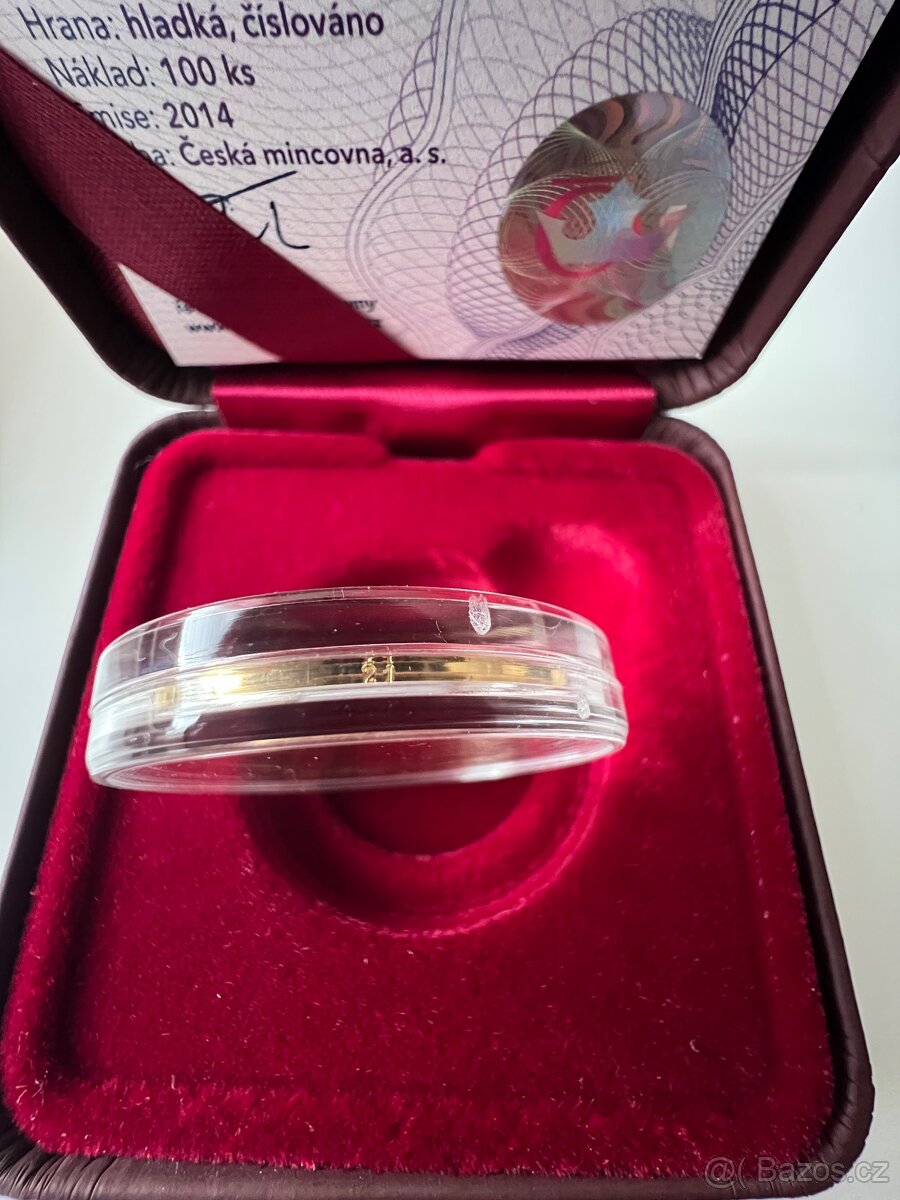 Zlato / zlatá mince,medaile číslovaná Helena Vondráčková - 9