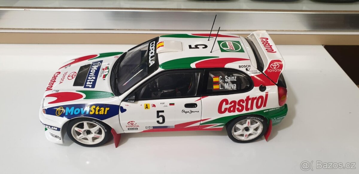Toyota Corolla wrc 1:18 Autoart rarita rally detailní model - 9