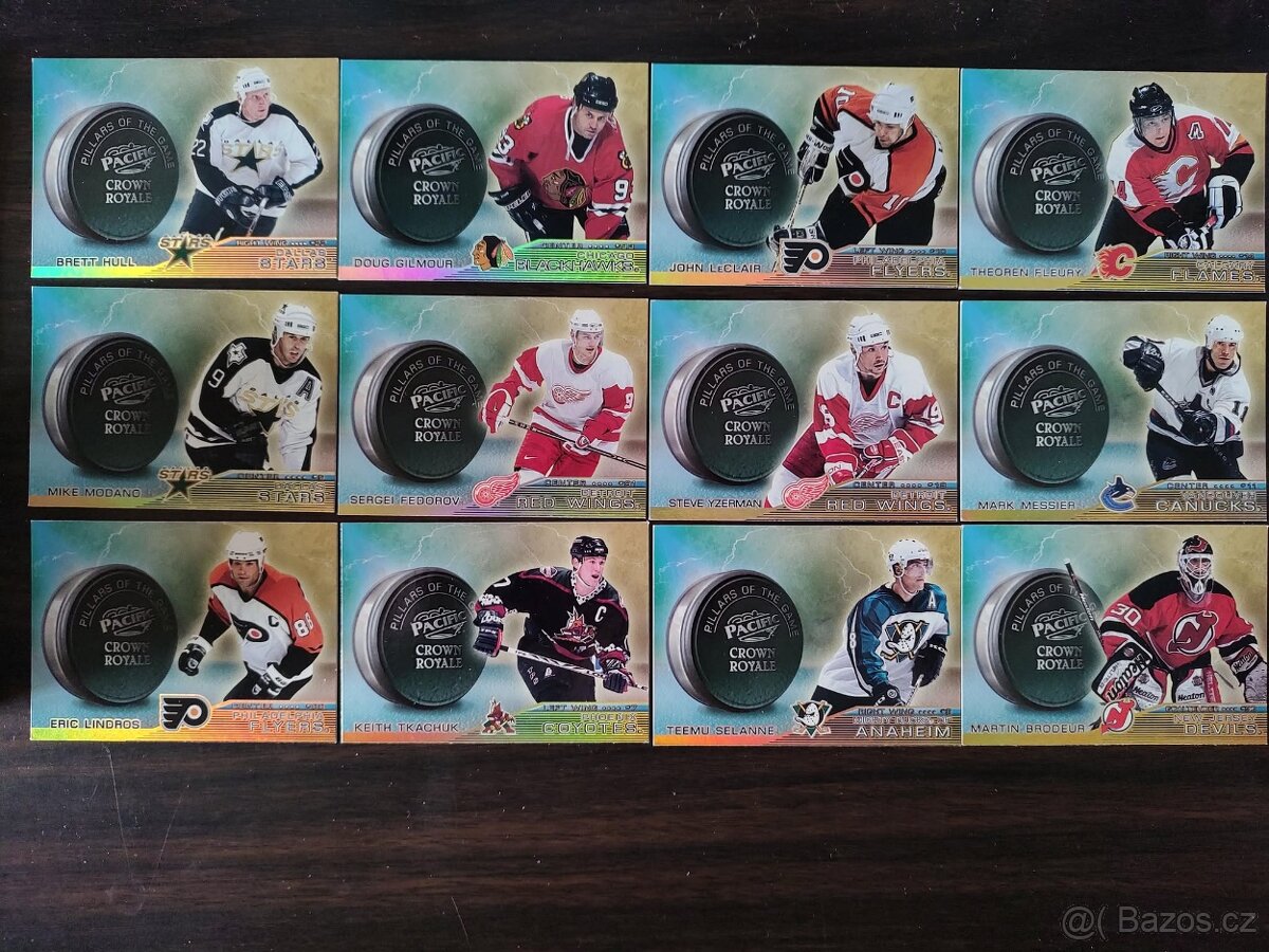 Predám hokejové kartičky z 90 rokov (UD,Top.,metal, pacific. - 9