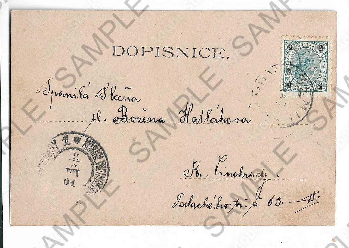 pohlednice Kácov, severní Morava, Semily, Letiny, Rataje - 9