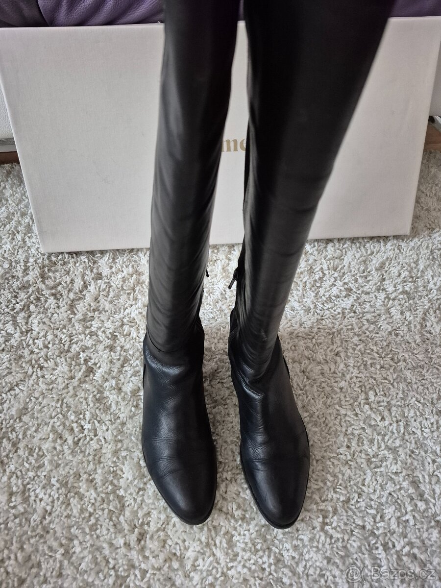 Dámské kožené kozačky, velikost 39 - 9