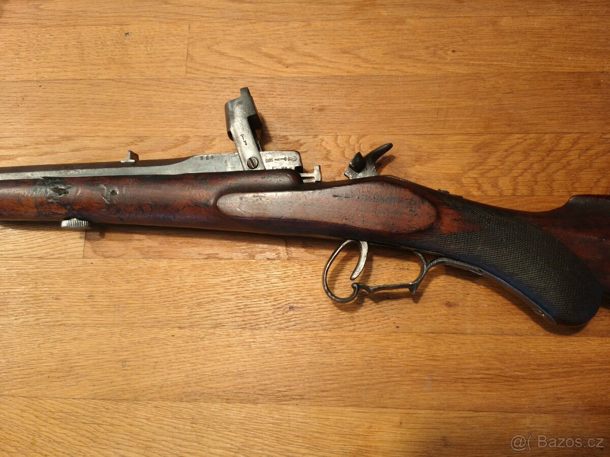 Belgická puška terčovka WARNANT ELG 9 mm 1873 - 9