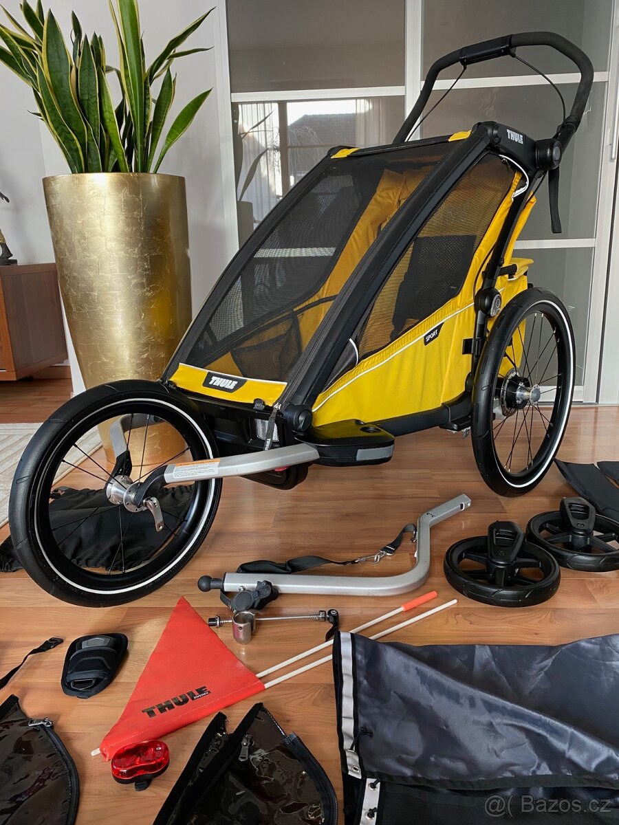 🖤💛 Thule Chariot Sport + 3 sety 💛🖤 - 9