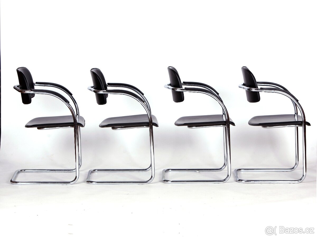 Chromované židle ve 100 % stavu, 6 kusů. - 9
