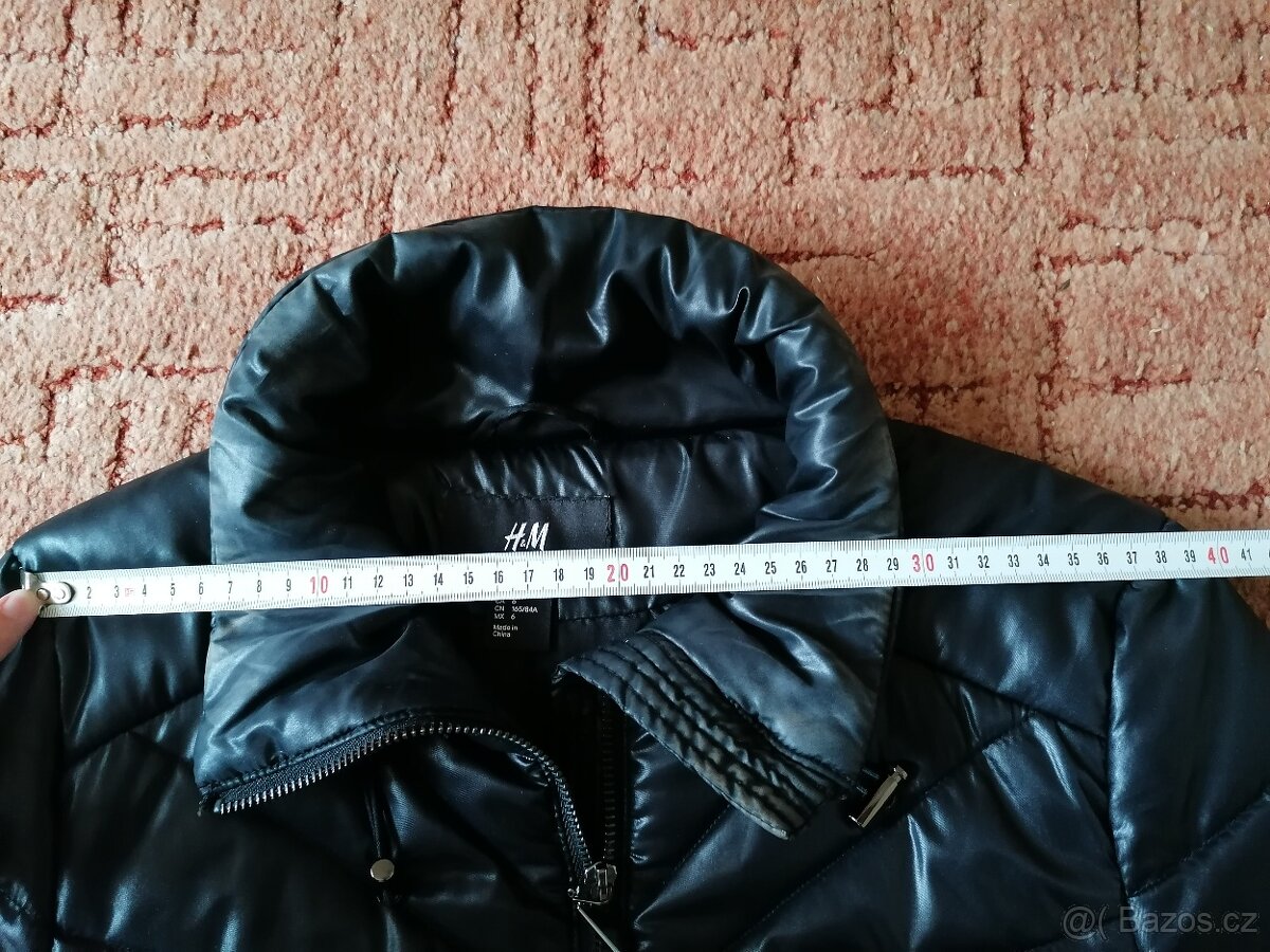 Dámská černá zimní bunda zn. H&M vel. 36 - 9