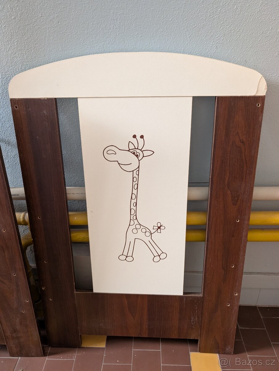 Dětská postýlka dřevěná 120x60 cm - 9